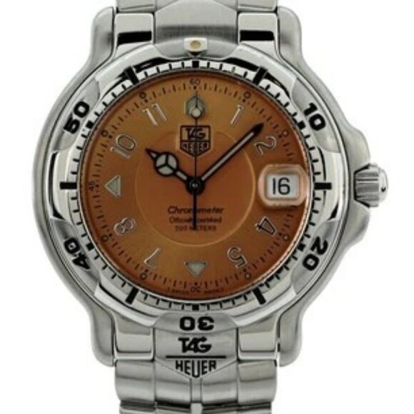 Tag Heuer 39mm Men\'s 6000 Series Automatic Copper Dial Watch w/ B+P! WH5115-K1!